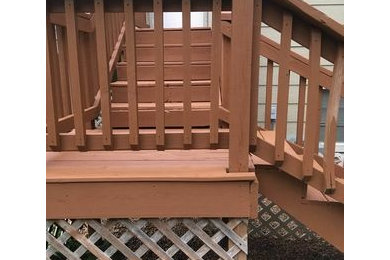 Before & After Deck Staining in Wichita, KS