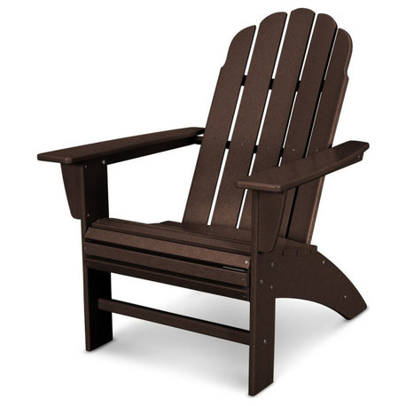 Vineyard Curveback Adirondack Chair, Mahogany