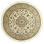Nain 9La Oriental Rug, Round Hand-Knotted Classic, 154x154 cm