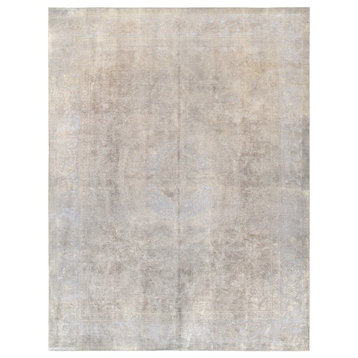 Pasargad Vintage Lahore Collection Hand-Knotted Wool Area Rug, 9'5"x12'7"