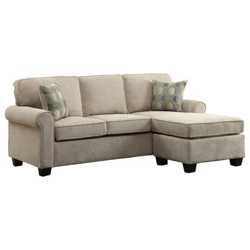 Elliot Reversible Sofa With Chaise, Sand