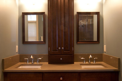 Inspiration for a contemporary bathroom remodel in Other