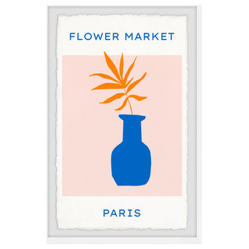 "Paris Flower Market" Framed Painting Print, 24x36