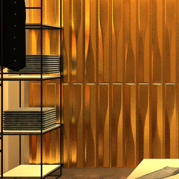 3D wave wall surface decoration, 3d TV setting wall wave panels 2014