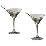 Riedel - Riedel Vinum Martini Glass - Set of 2 - These Riedel martini glasses are the perfect match for cocktail hour. Designed for the home bartender, these glasses feature a rather elegant, yet frugal size of 4-5/8 ounces; a more humble approach to martinis and great for self-proclaimed lightweights. As always, Riedel delivers top-notch quality in gorgeous lead crystal, with classic style. Packed in a set of 2.