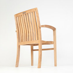 Wintons Teak Plato Stacking Chair - Outdoor Dining Chairs