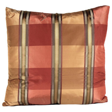 Plaid Sophisticate 90/10 Duck Insert Pillow With Cover, 18x18
