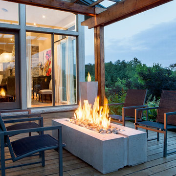 Avera Concrete Firepit by DEKKO Concrete