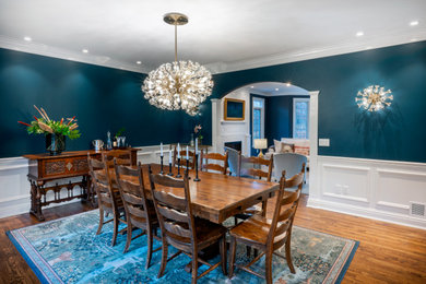Formal and Colorful Dining Room