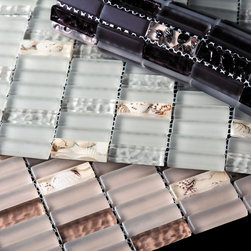 Pucinni glass tile and shell mosaic - Mosaic Tile