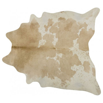 Palomino and White Cowhide Rug, X Large