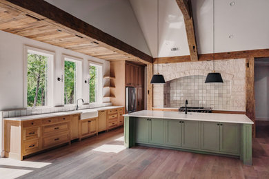 Kitchen - cottage kitchen idea in Dallas