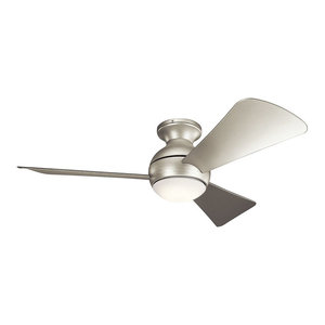 44 Airlift Fan Brushed Steel Contemporary Ceiling Fans By