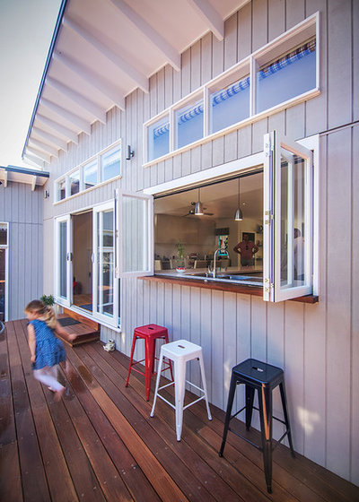 Beach Style Deck by Sketch Building Design