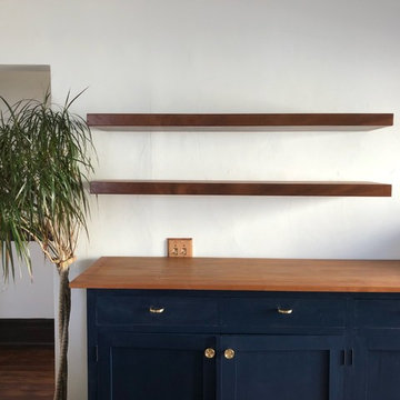 Exotic Wood Floating Shelves