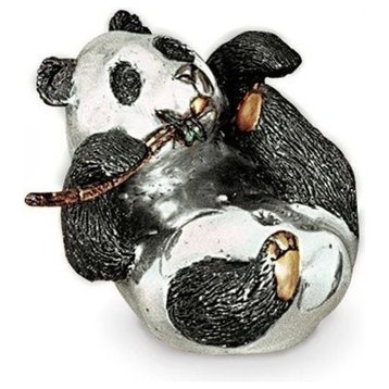 Silver Panda Bear Sculpture A39