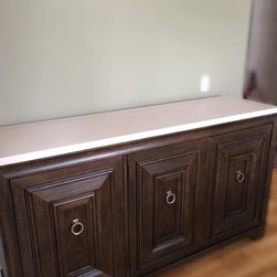 Stone-Top Buffet- before accessories and new flooring - Buffets And Sideboards