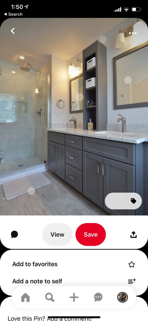 Bathroom remodel paint