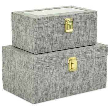 Canter Isle Gray Linen Box Set