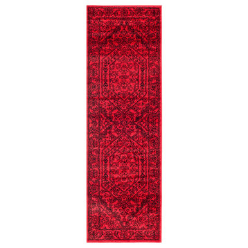 Safavieh Adirondack Collection ADR108 Rug, Red/Black, 2'6"x6'
