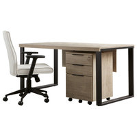 Wilbert Executive Desk, Gray