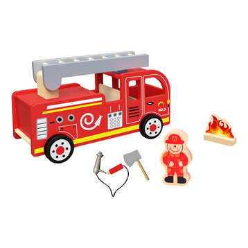 Tooky Toy Fun and Educational Wooden Fire Truck