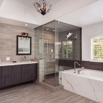 A Modern yet Rustic Themed Full Bathroom Remodel in Thousand Oaks CA 2018