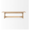 Aida Light Brown Solid Wood Dining Bench