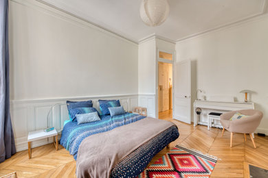 Idée de décoration pour une chambre nordique.