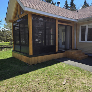 4-Track Stacking Sunroom Windows