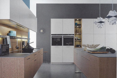 Example of a trendy kitchen design in Miami