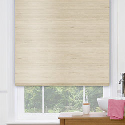 Blinds.com Premier Decorative Roller Shades in Villa Flax - Roller Shades