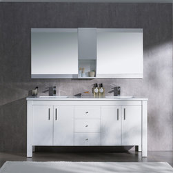 Bathroom Vanities with Solid Surface Top - Bathroom Vanities And Sink Consoles