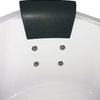 5' Rounded Modern Double Seat Corner Whirlpool Bath Tub With Fixtures