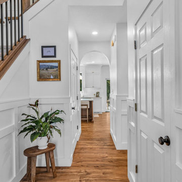 Fishers First Level Remodel Featuring: Kitchen, Butler Pantry, Stairs, Fireplace