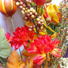 Faux Mixed Pumpkins, Sunflower, Leaves Filler Fall Bush Decoration