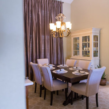 Orange Dining Room