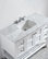 Florence 48" Single Bathroom Vanity in White with White Carrara Marble Top