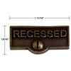 Switch Plate Tags RECESSED Name Signs Labels Cast Brass