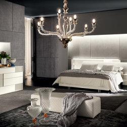 Nightfly Latte Modern Italian Bed by Rossetto - $1,925.00 - Bedroom Furniture Sets