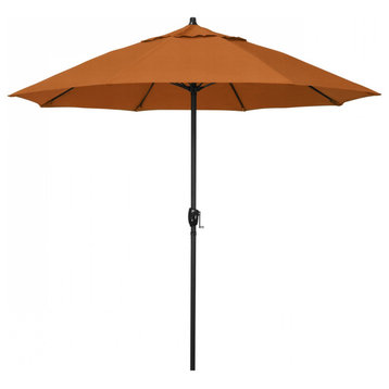 7.5' Patio Umbrella Bronze Pole Fiberglass Ribs Auto Tilt Pacifica, Tuscan