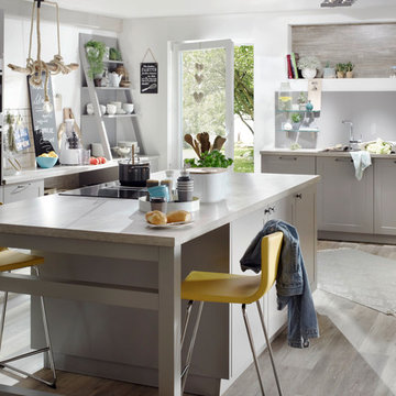 grey modern vintage kitchen