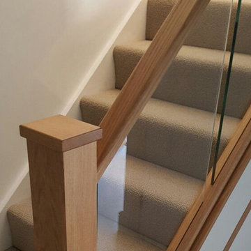 Grey Luxury Carpet Installation to Stairs and Rooms