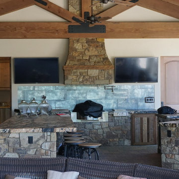Outdoor Kitchen Entertainment System