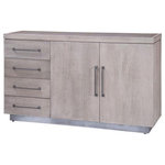 Elk Home - Elk Home S0805-7490 Palermo, 60" Credenza - The Palermo Credenza offers ample storage for liviPalermo 60 Inch Cred Antiqued Greige *UL Approved: YES Energy Star Qualified: n/a ADA Certified: n/a  *Number of Lights:   *Bulb Included:No *Bulb Type:No *Finish Type:Antiqued Greige
