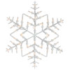 15" Lighted Snowflake Christmas Window Silhouette Decoration