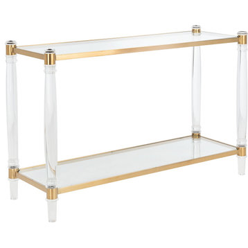Isabelle Console Table - Brass