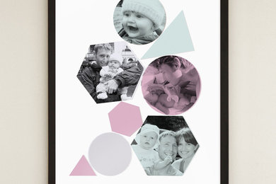 Stacking Shapes Personalized Photo Print