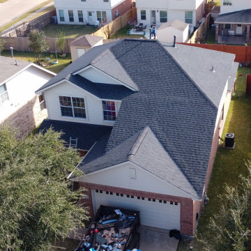 Storm Re-roof with flat roof