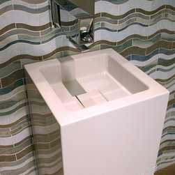Blue Waves Stone Mosaic - Tiles